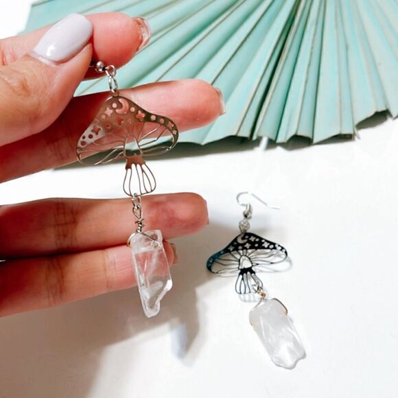 Crystal drop earrings S21 - Picture 2 of 2